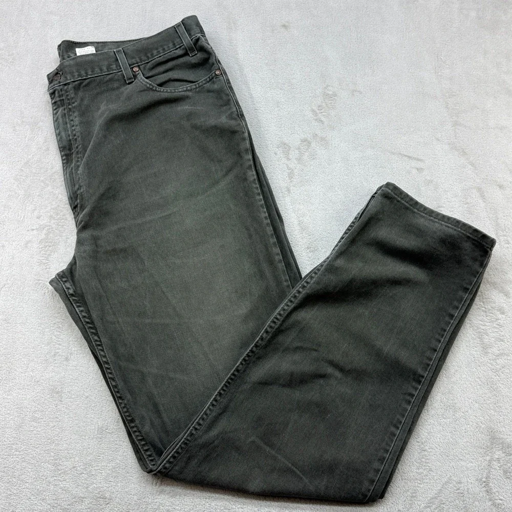Vintage Levi's 540 Relaxed Fit Jeans Mens 42x36 Olive Green Straight Denim Y2K